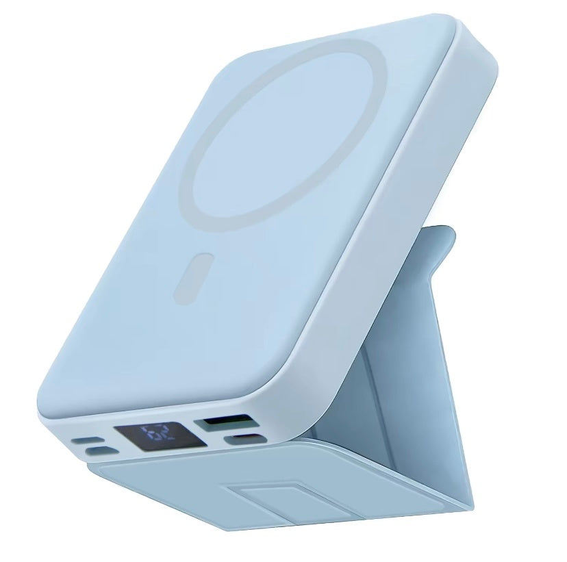 Power Bank Magnetic Portable Wireless FastCharger 10000mAh Type - C Cable LEDDisplay 22.5W PD Fast Charging LightingMag-Safe Battery Pack For IPhone