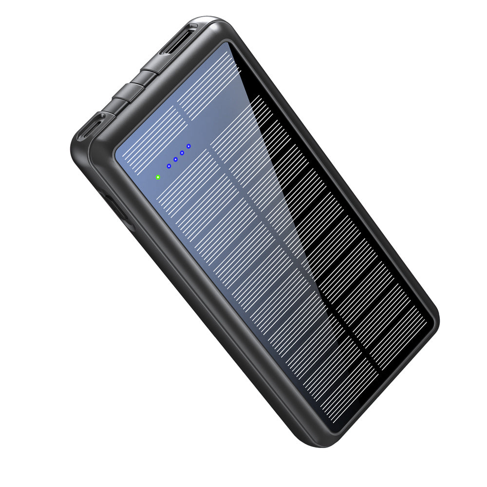 It Comes With Input And Output Dual-wire Solar Power Bank